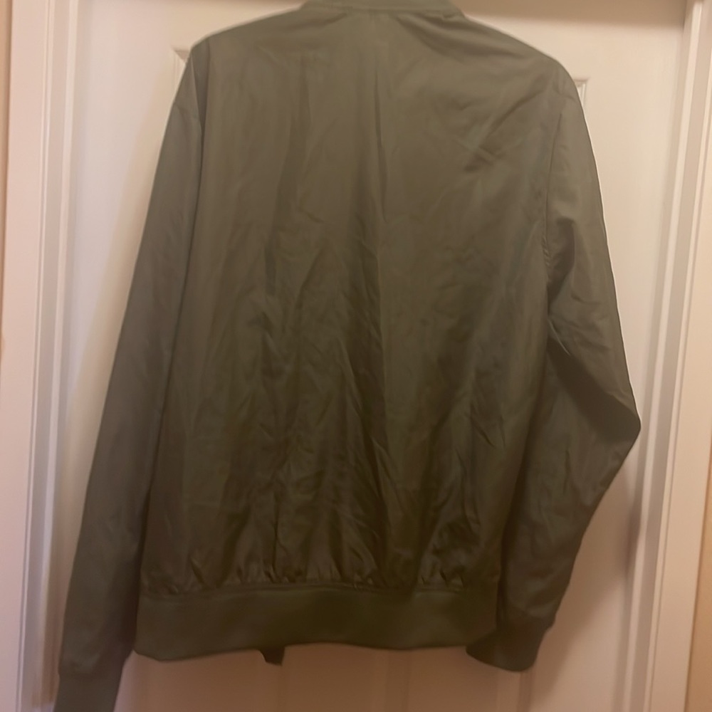 Stylish Olive Colored Nylon Jacket - image 5
